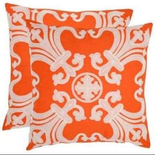 Safavieh PIL155B Pillows European Classics Home Decor ;18 x 18 Set 2