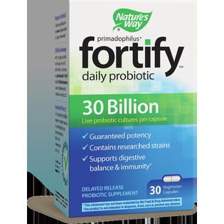 Nature s Way Primadophilus Fortify Daily Probiotic 30 Billion