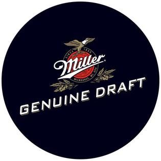 Trademark Global  Ultimate Miller Genuine Draft Combo   2 Bar Stools