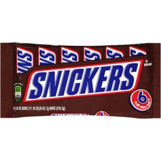 SNICKERS Original Chocolate Bars, 1.86 oz, 6 Pack