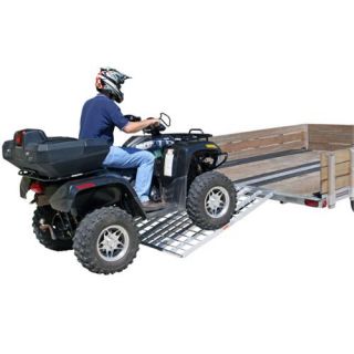 60 Triple Folding ATV, Motorcycle, Lawn Tractor Loading Ramps for Utility Trailers Auto Body Tools & Equipment