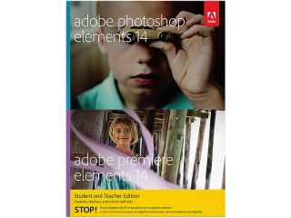 Adobe Photoshop & Premiere Elements 14 for Windows & Mac   Student & Teacher   