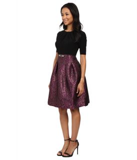 Adrianna Papell Mrs O Fit Flare Jacquard Dress