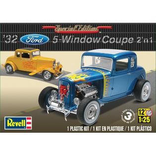 Revell Monogram Revell 125 Scale 32 Ford 5 Window Coupe 2 in 1 Model