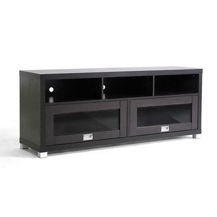 Modernize Your Living Space with this Sleek TV Stand with Glass Doors