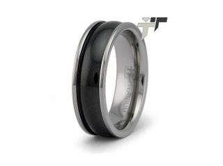 Black PVD Titanium Ring