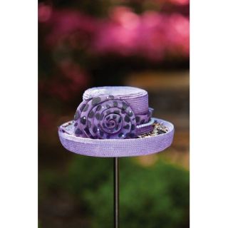 Evergreen Enterprises, Inc. Bird Stake Feeder Dressy Hat Purple (Set of 3)