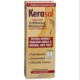 Kerasal One Step Exfoliating Moisturizer Foot Therapy Ointment 1 oz (Pack of 3)