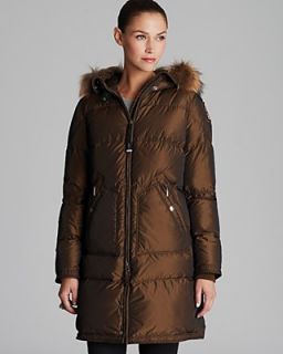 Parajumpers Long Bear Down Coat with Fur Hood