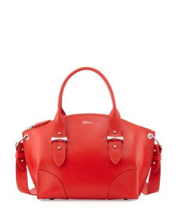 Alexander McQueen Legend Small Satchel Bag, Red