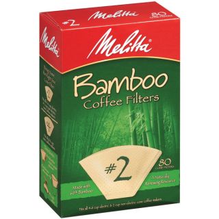 Melitta #2 Bamboo Paper Cone Coffee Filters (Pack of 160)