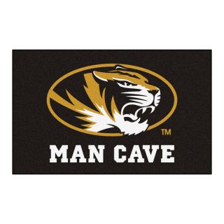 Fanmats Machine Made University of Missouri Black Nylon Man Cave Ulti