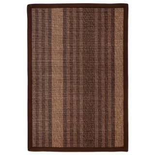 Osi Brown Stripe Rayon from Bamboo Rug (4 x 6)   16000759