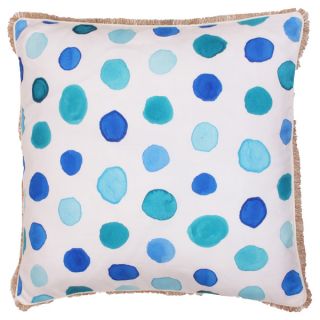 Mindy Polka Dot Feather Filled 20 inch Throw Pillow  