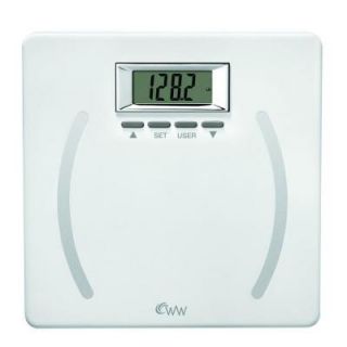 Conair Weight Watchers Digital Plastic Body Analysis Scale in White WW28Y