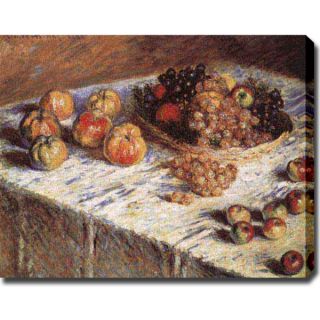 Claude Monet Still Life of Apples and Grapes Oil on Canvas Art