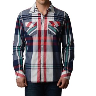 Collection Mens Two Pocket Slim Fit Long Sleeve Button Down