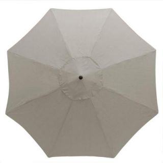 Hampton Bay 11 ft. Aluminum Patio Umbrella in Gray 9111 01407200