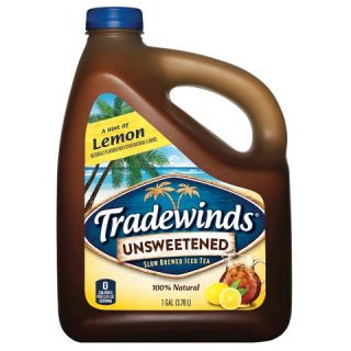 Tradewinds Slow Brewed Iced Tea, Unsweet Lemon Tea 1 gallon plastic
