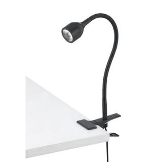Gooseneck Clamp 11 Table Lamp with Round Shade