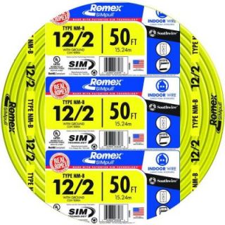 Romex 50 ft. 12/2 Soild SIMpull CU NM B Wire 28828222