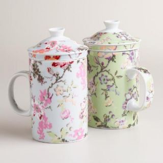 Grace Ceramic Infuser Mugs, Set of 2