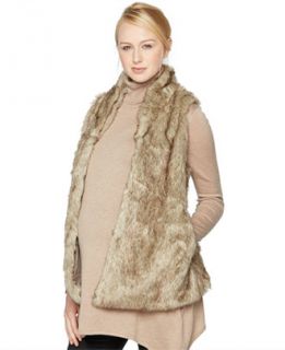 Pea in the Pod Maternity Faux Fur Vest   Maternity   Women