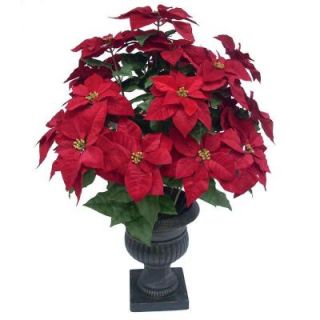 Home Accents Holiday 36 in. Red Poinsettia in Pot TS110035 01