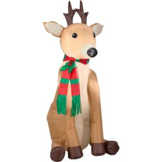 4' Airblown Inflatable Reindeer Christmas Inflatable
