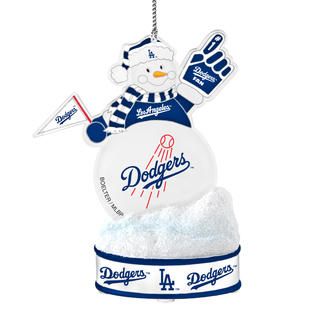 Topperscot Los Angeles Dodgers LED Snowman Ornament   Fitness & Sports