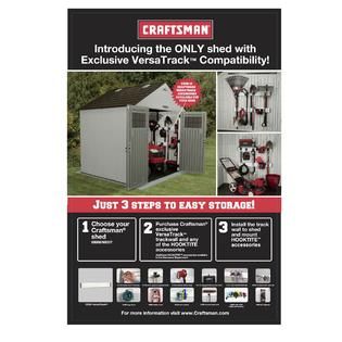 Craftsman  8 x 4 Resin Storage Building, 206 cu. ft.   Exclusive