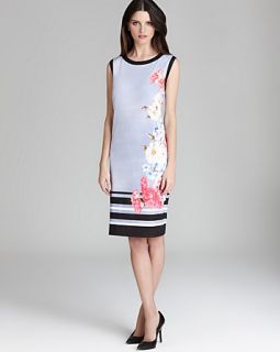 BASLER Sleeveless Floral Print Dress   Exclusive