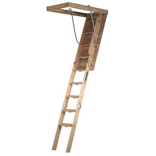 Louisville Champion 8 ft to 10 ft Type IA Wood Attic Ladder