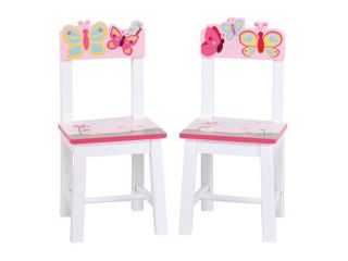 Guidecraft Kids Indoor Playschool Butterfly Buddies Extra Chairs (Set of 2)