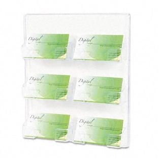 Deflect O Six Pocket Wall Mount Business Card Holder
