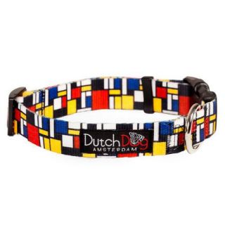 Dutch Dog Mondrian Inspiration Fashion Dog Collar