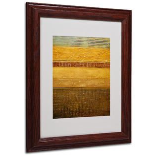 Trademark Fine Art Michelle Calkins Earth Layers Abstract Matted