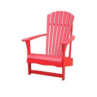 International Concepts Outdoor Adirondack Chair, Red   Outdoor Living