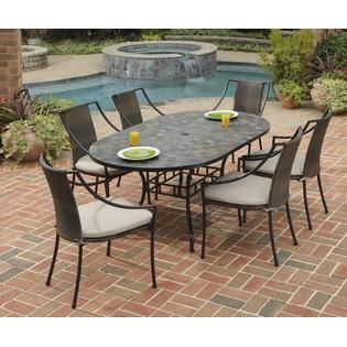 Home Styles Stone Harbor 7PC Dining Set 65 Dining Table and Six
