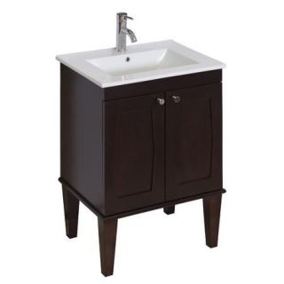 American Imaginations 32'' Transitional Birchwood Veneer Vanity Base