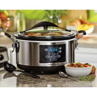 Hamilton Beach 33967 Set n Forget Stainless Steel 6 Quart Slow Cooker