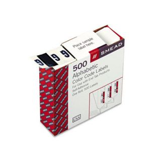 Color Coded Bar Style End Tab Letter G Labels, 500/Roll