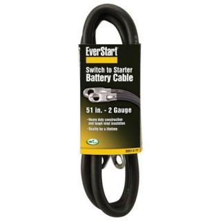 Everstart SS51 2 77 4 Gauge Switch to Starter Battery Cable, 51 Inches