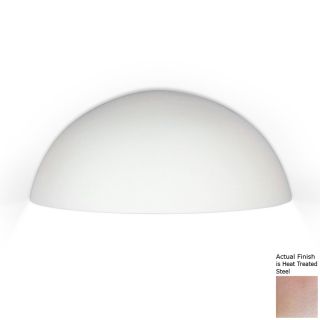 A 19 Islands Of Light Thera 10.25 in W 1 Light Heat Treated Steel Pocket Hardwired Wall Sconce