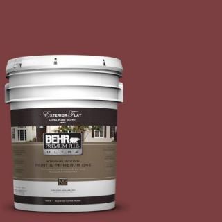 BEHR Premium Plus Ultra Home Decorators Collection 5 gal. #HDC CL 11 January Garnet Flat Exterior Paint 485305