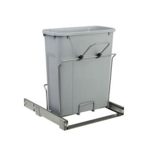 Knape & Vogt 14.375 in. x 16 in. x 17.313 in. 20 Qt. In Cabinet Single Soft Close Bottom Mount Pull Out Trash Can SCB15 1 20PT