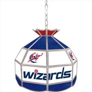 Trademak Global AD NBA1600 WW Washington Wizards 16 inch Diameter Stained Glass Pub Light