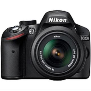 Nikon Black D3200 Digital SLR Camera with 24.2 Megapixels, Includes 18 55mm and 55 200mm Lenses, PLUS Carrying Case