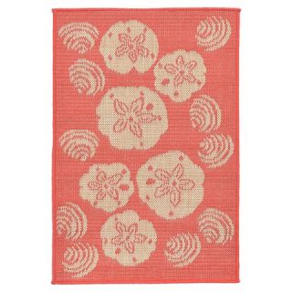 Terrace Shell Toss Coral Rug   Liora Manne
