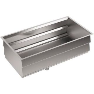 KOHLER Prolific Undermount Stainless Steel 33 in. Single Bowl Kitchen Sink with Accessories K 5540 NA